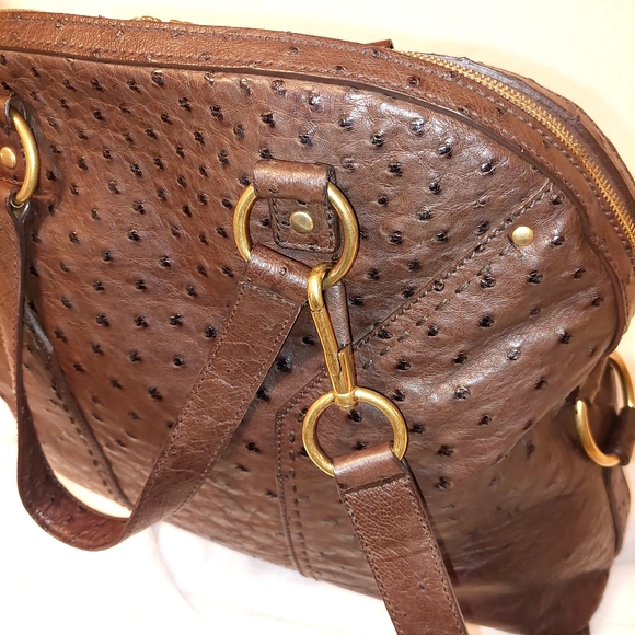 YSL Muse Rive Gauche Ostrich Bag - Picture 10 of 15